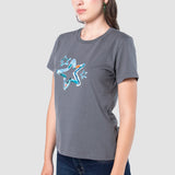 Playera Regular Gris para Mujer - Manga Corta