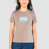 Playera Regular Café para Mujer - Manga Corta
