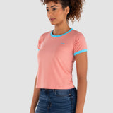 Playera Moda Mujer Manga Corta Rib Slim Oggi