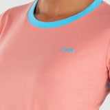 Playera Moda Mujer Manga Corta Rib Slim Oggi