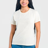 Playera Moda Mujer Manga Corta Brillos Regular Oggi