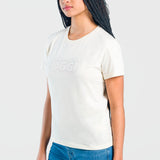 Playera Moda Mujer Manga Corta Brillos Regular Oggi