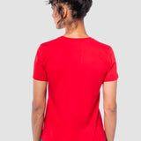 Playera Regular Roja para Mujer - Manga Corta