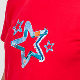 Playera Regular Roja para Mujer - Manga Corta