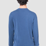 Playera Regular Azul para Hombre - Manga Larga