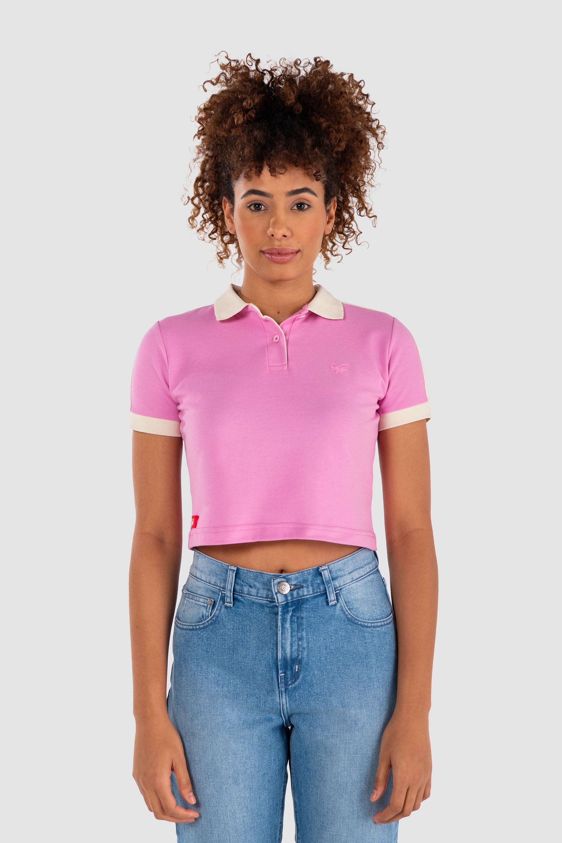 Playera Color Rosa Playera Slim Rosa para Mujer Polo | Moda Sportiva y Sofisticada - Oggi ...