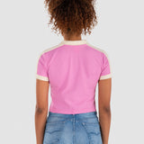 Playera Polo Mujer Manga Corta Slim Rib Oggi