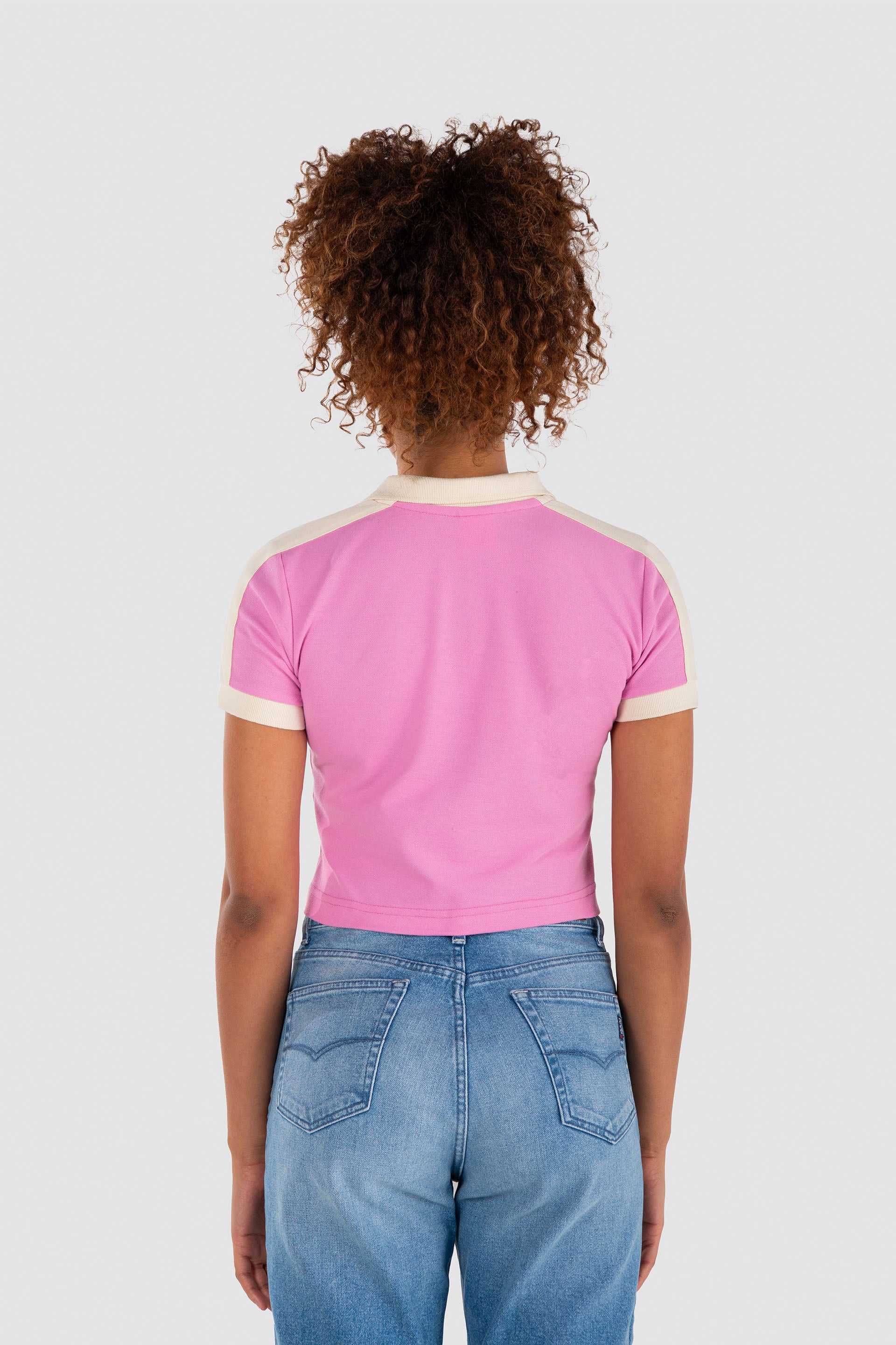 Playera Color Rosa Playera Slim Rosa para Mujer Polo | Moda Sportiva y Sofisticada - Oggi ...