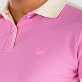 Playera Polo Mujer Manga Corta Slim Rib Oggi