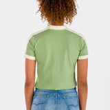 Playera Polo Mujer Manga Corta Slim Rib Oggi