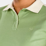 Playera Polo Mujer Manga Corta Slim Rib Oggi