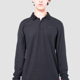 Playera Regular Negra para Hombre - Polo