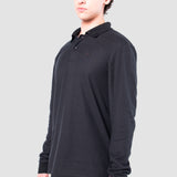 Playera Regular Negra para Hombre - Polo