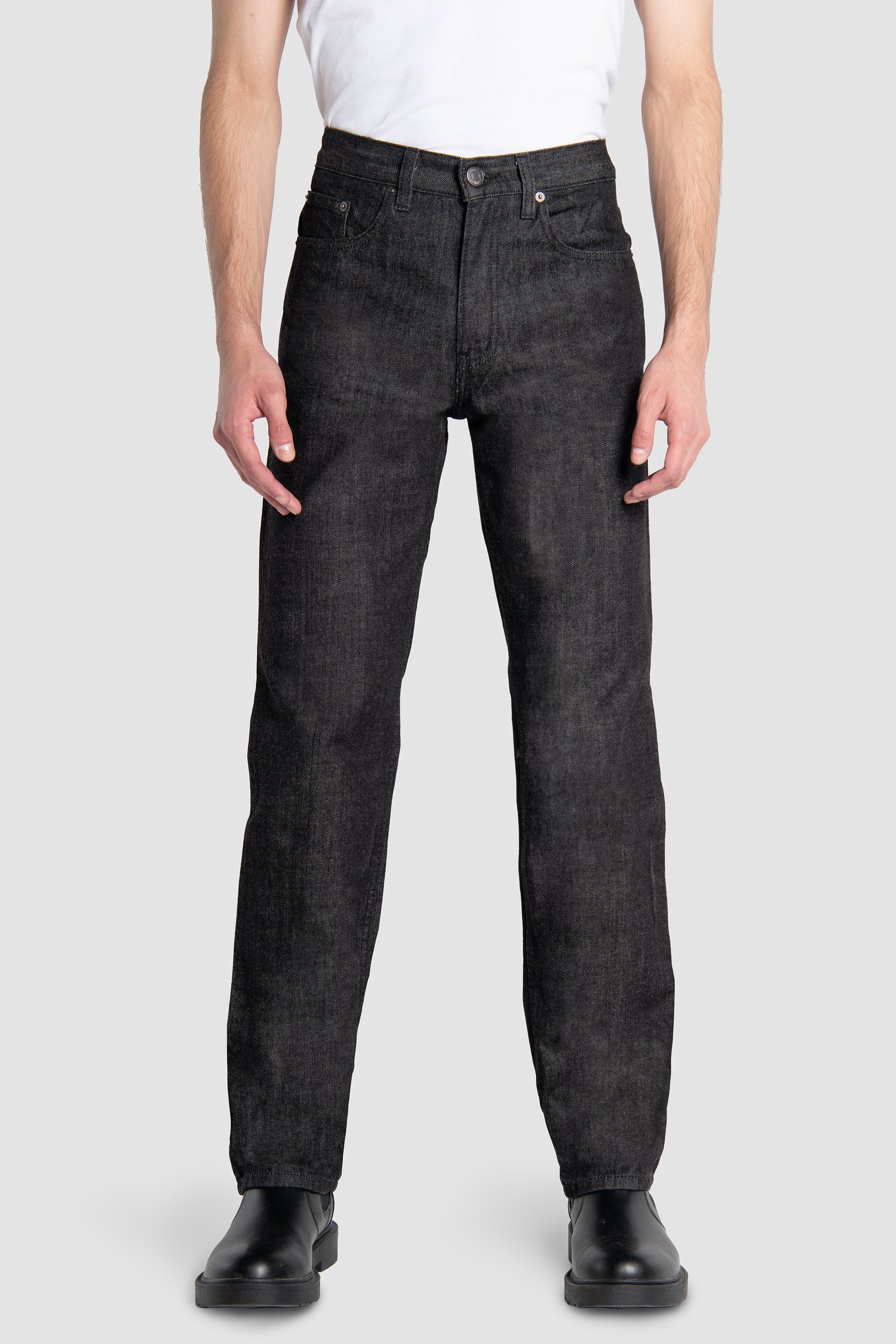 Jeans Straight Negro para Hombre Tu Básico Imprescindible Oggi