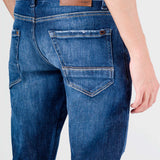 Jeans Moda Hombre Mezclilla Confort Risk Súper Skinny Blu Oggi