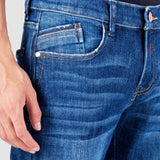 Jeans Moda Hombre Mezclilla Confort Risk Súper Skinny Blu Oggi