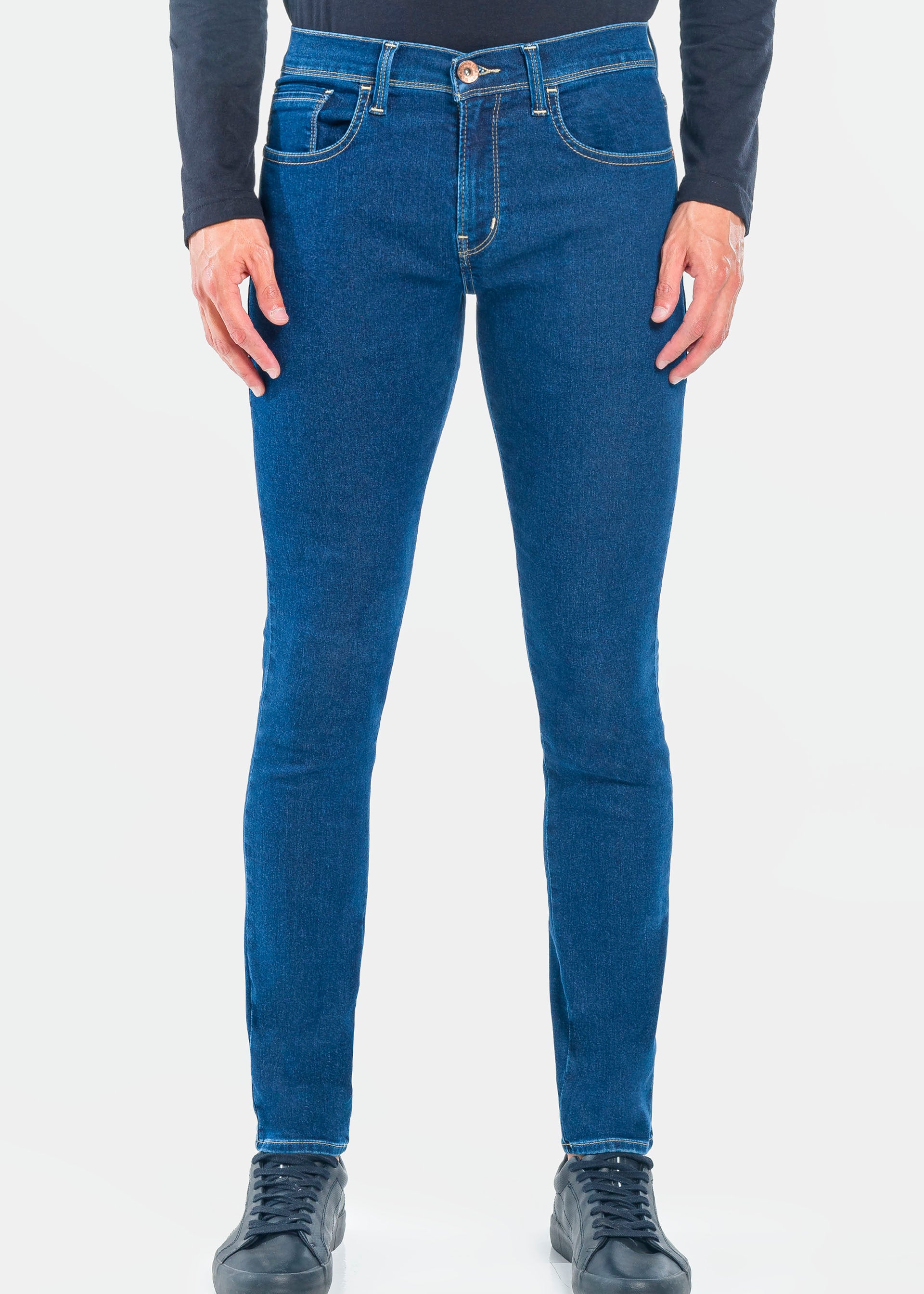 Jeans Moda Hombre Mezclilla Stretch Risk Skinny Soft Stone Oggi