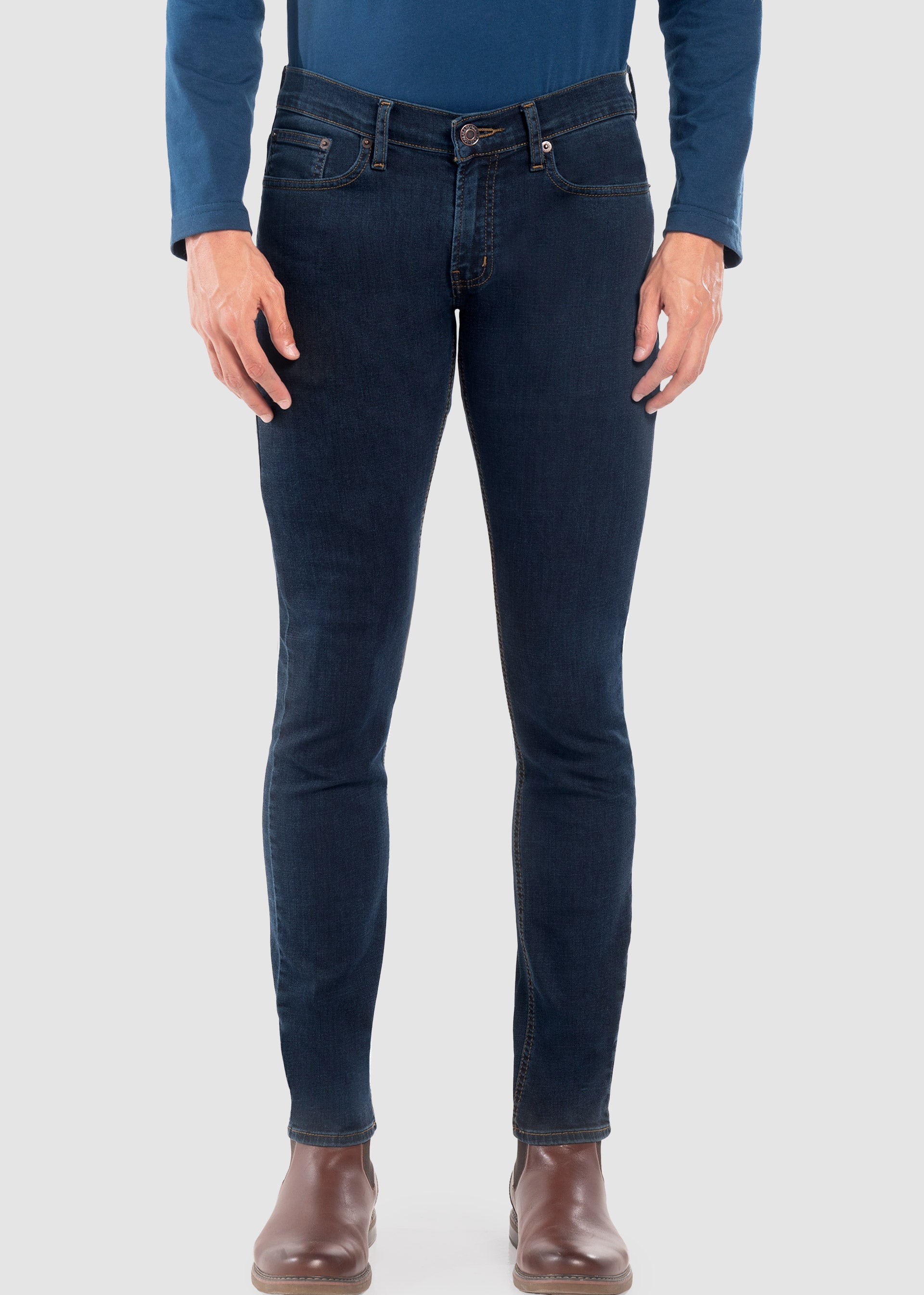Jeans Hombre Mezclilla Stretch Risk Skinny Royal Oggi
