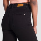 Jeans Moda Mujer Mezclilla Stretch Ruby Acampanado Black Oggi