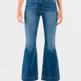 Jeans Moda Mujer Mezclilla Stretch Ruby Acampanado Súper Stone Oggi