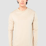 Sudadera Regular Khaki para Hombre - Manga Larga