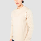 Sudadera Regular Khaki para Hombre - Manga Larga