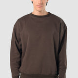 Sudadera Regular Café para Hombre - Manga Larga