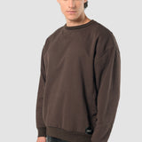 Sudadera Regular Café para Hombre - Manga Larga