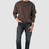 Sudadera Regular Café para Hombre - Manga Larga