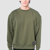 Sudadera Regular Olivo para Hombre - Manga Larga
