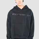 Sudadera Regular Negra para Hombre - Manga Larga