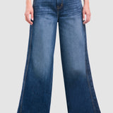 Jeans Amplio Azul para Mujer - Wide Leg