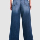 Jeans Amplio Azul para Mujer - Wide Leg