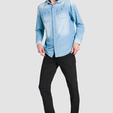 Jeans Slim Straight para Hombre - Vaxter