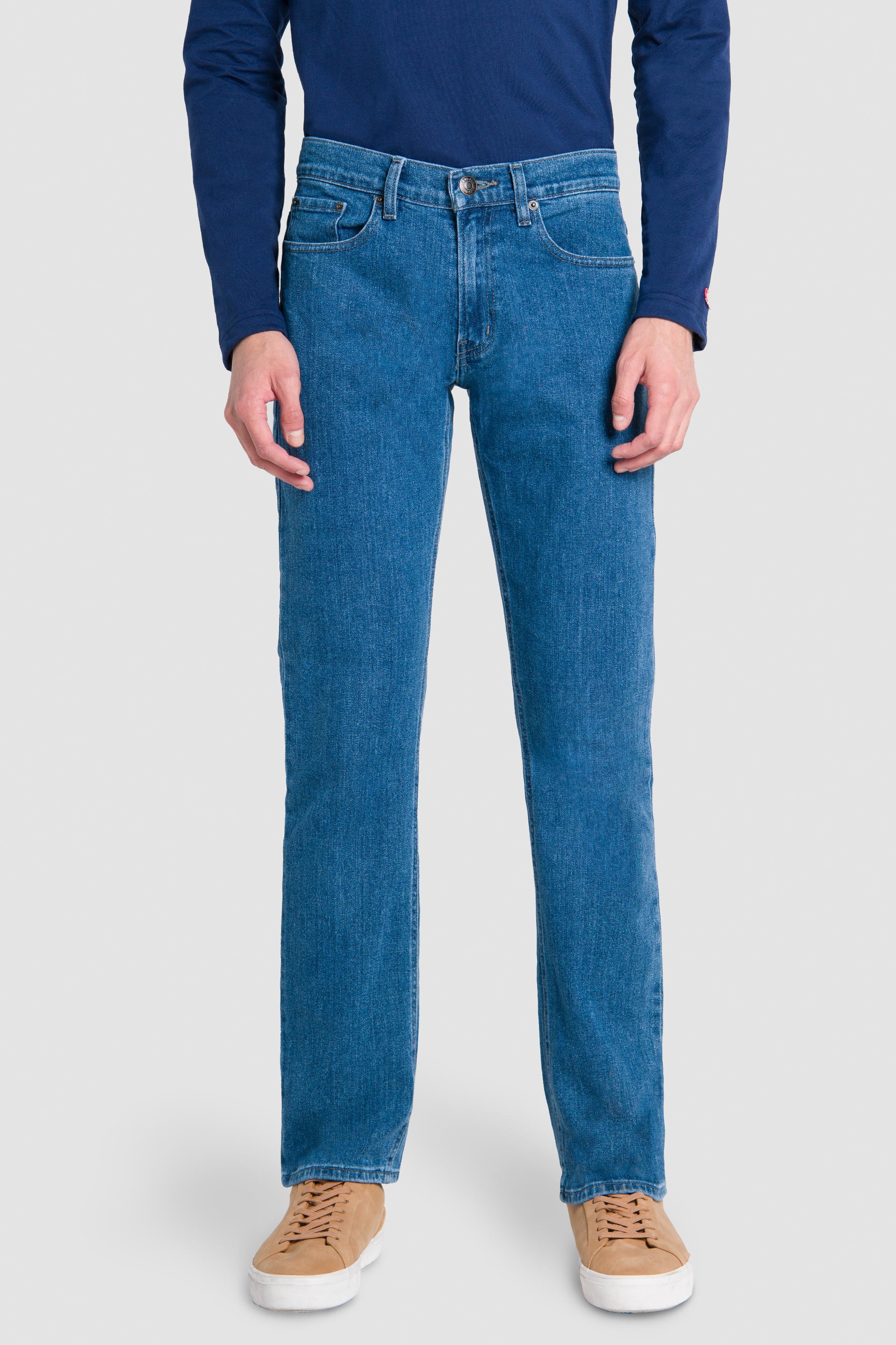 Jeans Hombre Mezclilla Stretch Vaxter Slim Straight Rebel Oggi Oggi Jeans