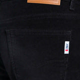 Pantalón Straight Pana Black para Hombre - Vaxter
