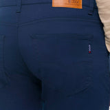 Pantalón Slim Straight Azul Marino para Hombre - Vaxter