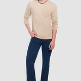 Pantalón Slim Straight Azul Marino para Hombre - Vaxter