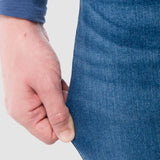 Jeans Slim Straight Azul para Hombre - Vaxter