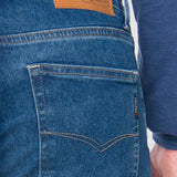 Jeans Slim Straight Azul para Hombre - Vaxter