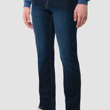 Jeans Slim Straight Azul Oscuro para Hombre - Vaxter