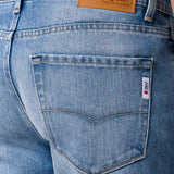 Jeans Slim Straight Azul Claro para Hombre - Vaxter
