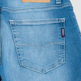 Jeans Slim Straight Azul Claro para Hombre - Vaxter