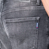 Jeans Slim Straight Negro para Hombre - Vaxter