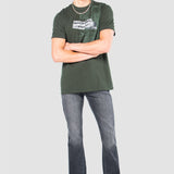 Jeans Slim Straight Negro para Hombre - Vaxter