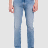 Jeans Slim Straight Azul Claro para Hombre - Vaxter