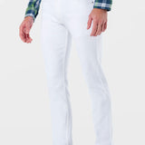 Jeans Slim Straight Blanco para Hombre - Vaxter