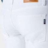 Jeans Slim Straight Blanco para Hombre - Vaxter
