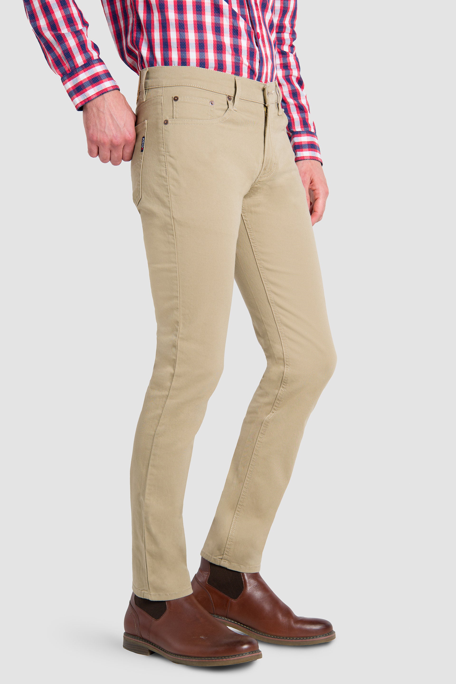 Pantal n Slim Straight Khaki Para Hombre Detalles Que Impactan Oggi Pantal n Slim Straight Khaki Para Hombre Detalles Que Impactan Oggi