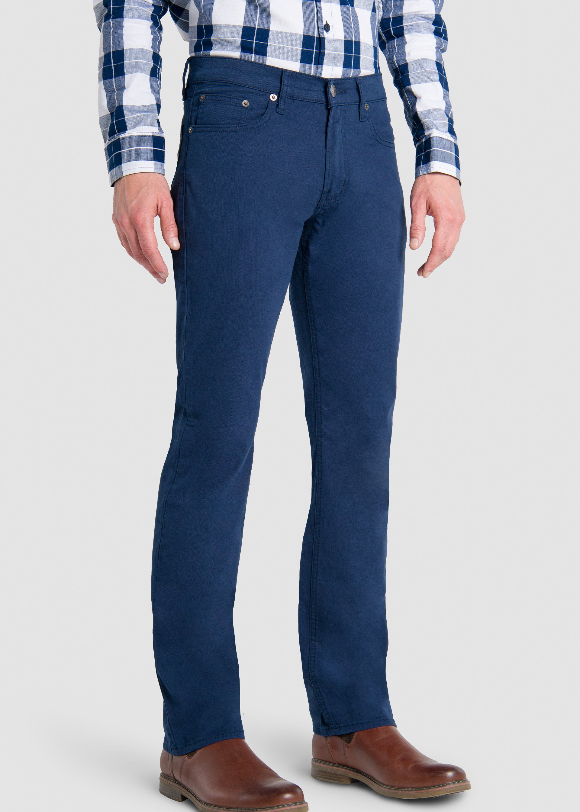 Pantalón Moda Hombre Gabardina Stretch Vaxter Slim Straight Movin Oggi
